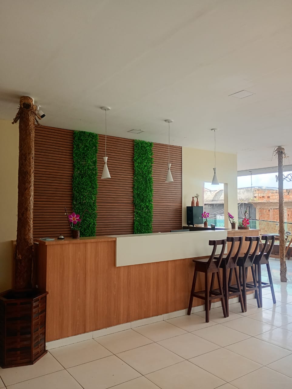 Lobby e recepção do Hotel Nova Olinda Palace